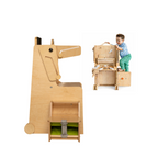 Leea Abenteuer-Ecke, Lernturm, Rutsche, Kreidetafel, Papierrolle, Hochstuhl, Lauflernwagen