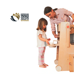 Leea Adventure Corner - tower, slide, blackboard, minidesk, paper roll, high chair, walker wagon