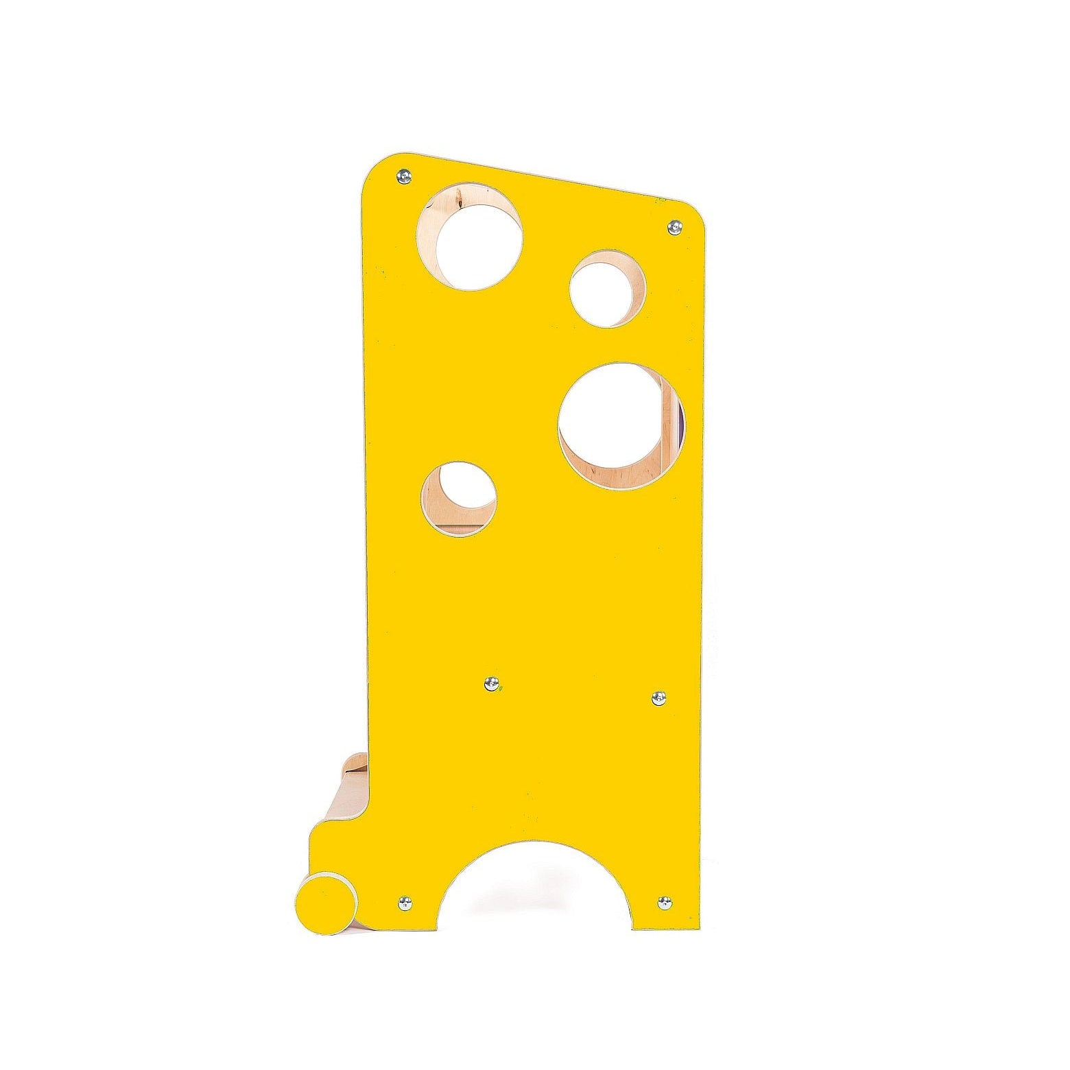 Leea Lernturm farbe - GELB - mit Aktivitätstisch, Rutsche und Kreidetafel - Lagerräumung