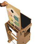 Leea Abenteuer-Ecke, Lernturm, Rutsche, Kreidetafel, Papierrolle, Hochstuhl, Lauflernwagen