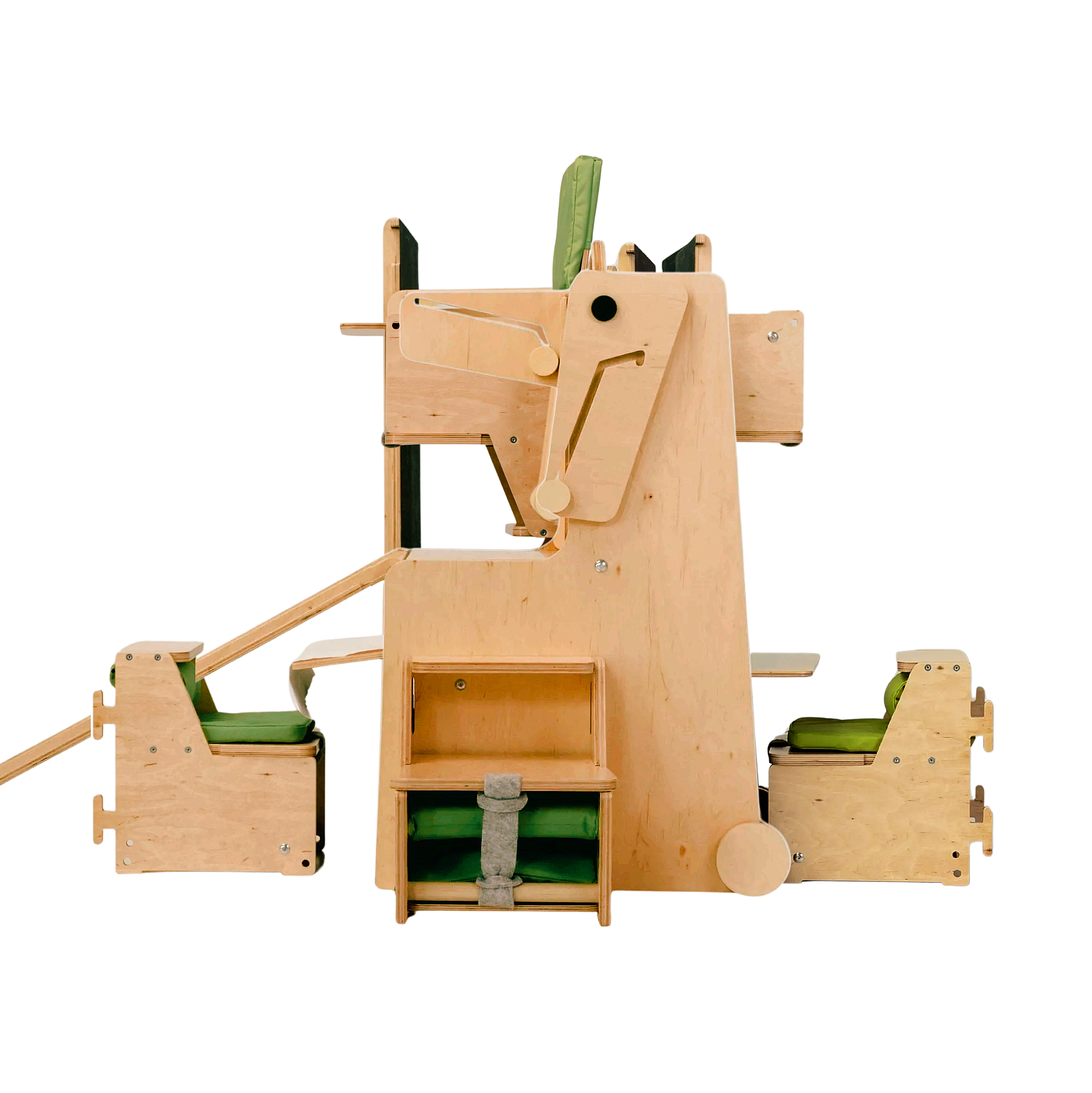 Leea Abenteuer-Ecke, Lernturm, Rutsche, Kreidetafel, Papierrolle, Hochstuhl, Lauflernwagen