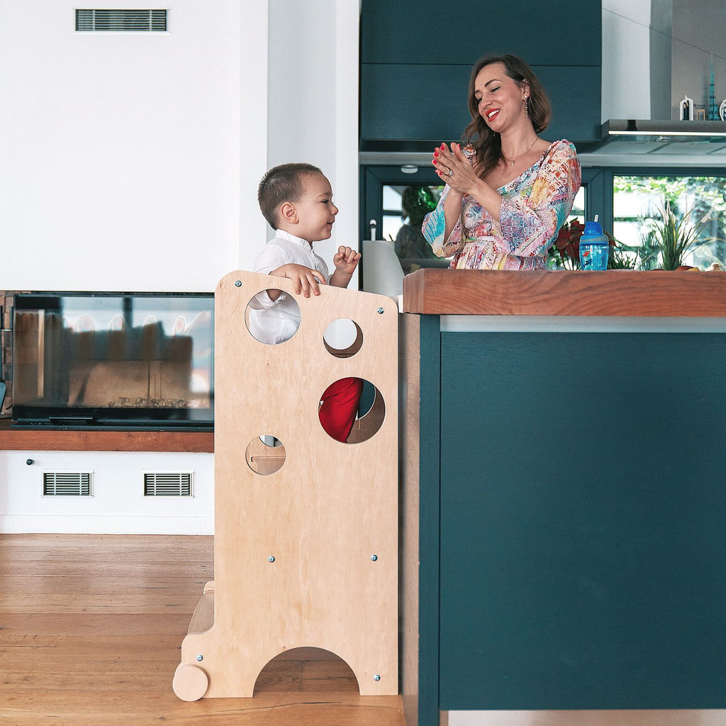 Leea Lernturm mit Rutsche und Kreidetafel