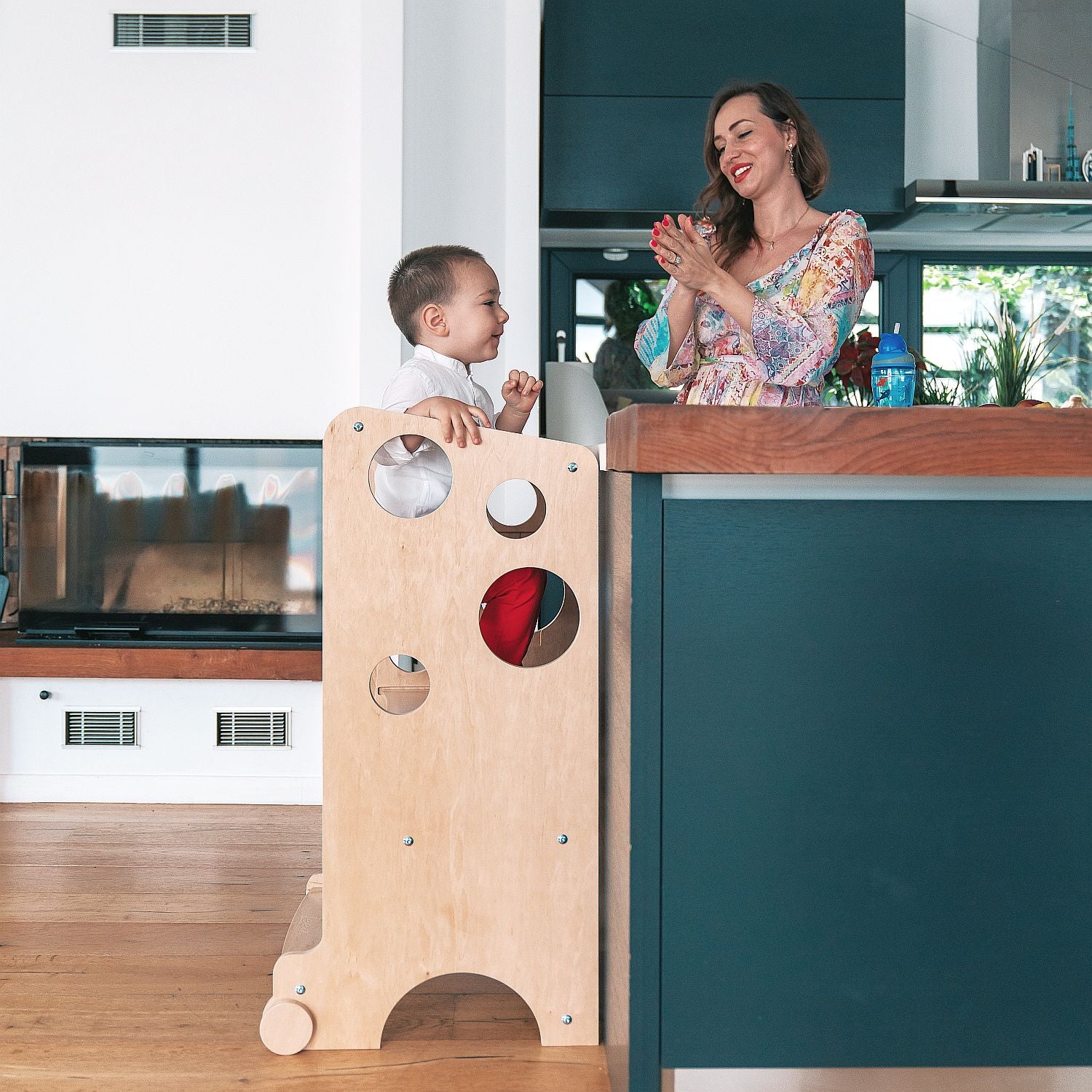 Leea Lernturm mit Rutsche und Kreidetafel