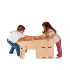 Leea Abenteuer-Ecke, Lernturm, Rutsche, Kreidetafel, Papierrolle, Hochstuhl, Lauflernwagen