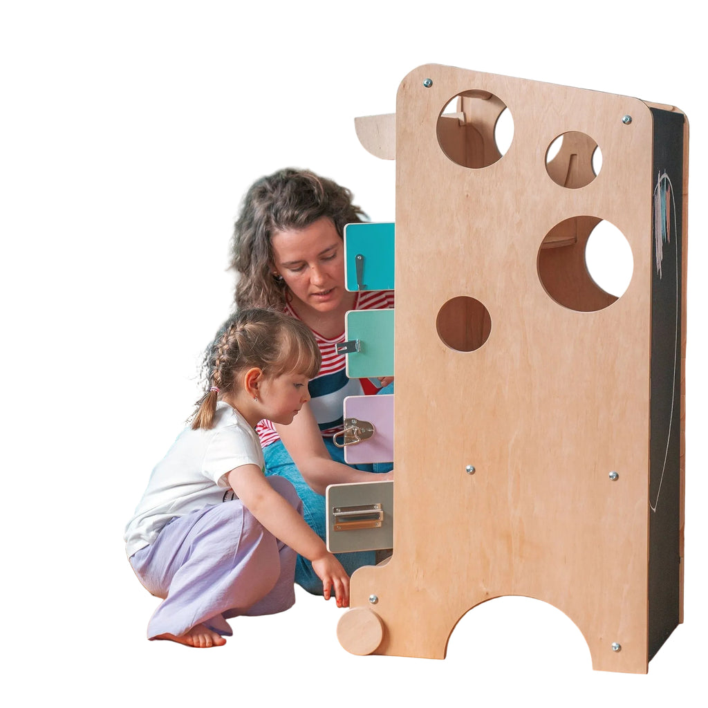 Leea Lernturm mit Rutsche und Kreidetafel